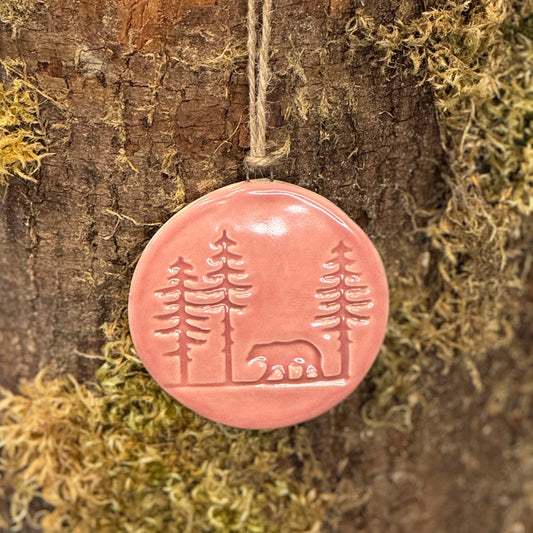 Pink Bear Ornament