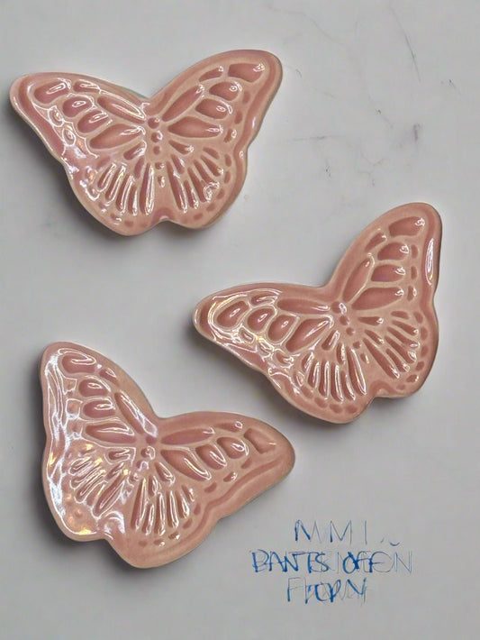 Pink Butterfly Magnet Set