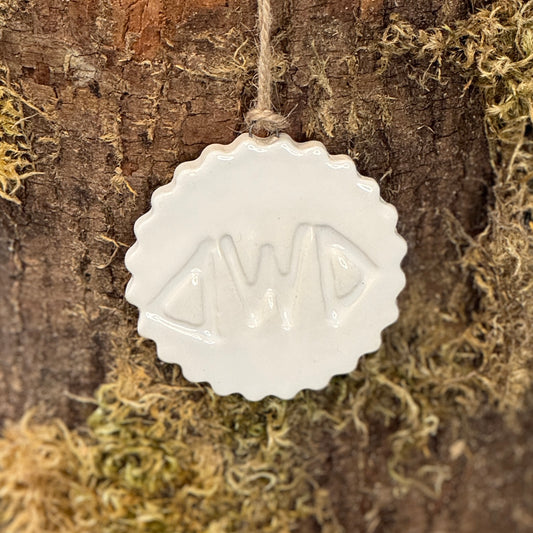 DWD White Ornament